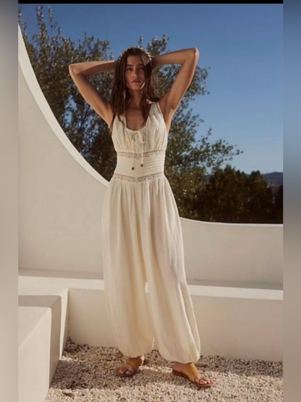 Free People Livin' Lovely Jumpsuit Size